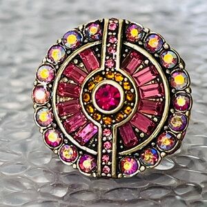 Heidi Daus SIZE 8 Statement Ring 🆕 “Guilty Pleasure” in black ring box